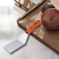 Stainless Steel Spatula with Wooden Handle Cooking Baking Spatula for Steak,Fish,Pancakes,Non- BBQ Turner,Griddle Spatula,Kitchen Utensil for Flipping,Serving Cake Decorating
