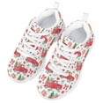 thumbnail image 3 of Pzuqiu Cute Xmas Red Trunk Little Girls Sneakers Size 5 Breathable Kids Tennis Shoes Lightweight Running Shoes Outdoor Sport Shoes Lace Up,Merry Christmas, 3 of 5
