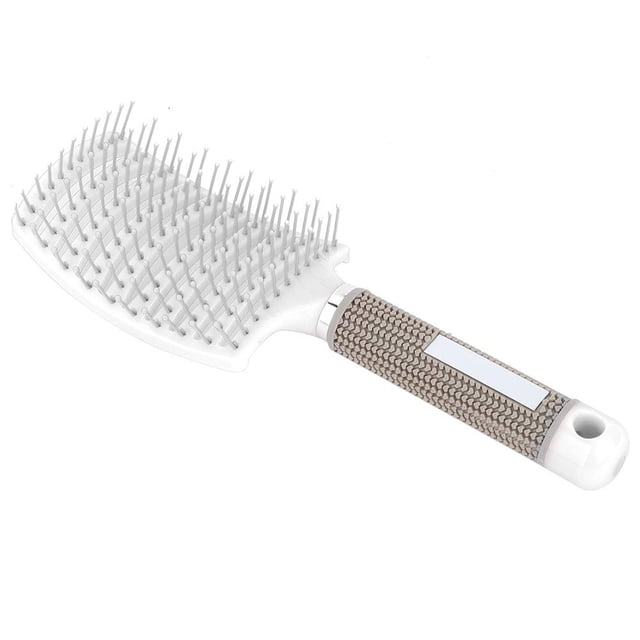 Peine, Masajeador De Cuero Cabelludo Antideslizante Champú Nudo De Cabello Peine Redondo Dientes Peine De Cabello Liso De Curva Grande Para Uso Doméstico De Mujeres