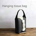thumbnail image 5 of CEHVOM 2pc Tissue Box Cover Car Tissue Box,Hanging Tissue Box Leather Car Tissue,Multifunctional Rectangular Napkin Bag,Wall-Mounted Tissue Case For Car Truck Home, 5 of 7