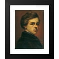 thumbnail image 2 of Gustav Gaul 19x24 Black Modern Framed Museum Art Print Titled - Self-Portrait (1852), 2 of 5