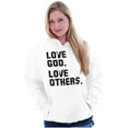 thumbnail image 4 of Love God and Others Christian Quote Hoodie Sweatshirt Women Men Brisco Brands S, 4 of 6
