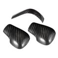 thumbnail image 4 of 3pcs/set Carbon Fiber Car Gear Shift Knob Decoration Trim Cover Sticker, 4 of 9