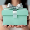 thumbnail image 4 of Cajas de regalo Briful, color verde azulado, juego de 4 tamaños surtidos con tapas, 4 of 7