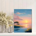 thumbnail image 2 of Qisvanset Serene Sunset Landscape Canvas Wall Art 15.75x11.81 Inches, 2 of 8