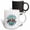 Multicolor, variant on 3drose, Doha, the State of Qatar, Cityscape, Coordinates. Artsy Travel Gift, 11oz Magic Transforming Mug
