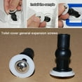 thumbnail image 3 of 2pcs Couvercle de Toilette Fixe Deux Paires Charnières Trou Borgne Raccords Universels, 3 of 8