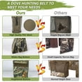 thumbnail image 5 of AYAMAYA Dove Hunting Belt, Adjustable Field and Game Belt with Bird Game Bag & 2 Shell Pocket & Water Bottle Carrier, Upland Game Dove Hunting Gear, 5 of 6