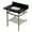 Black Granite / Brushed Nickel, variant on Kingston Brass KVPK3030KBSQB5 Templeton 30" Black Granite Console Sink with Brass Legs and Shelf (8-Inch, 3-Hole), Black Granite/Oil Rubbed Bronze