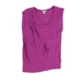 thumbnail image 1 of bar III Camiseta básica para mujer SS Twist Slub, púrpura, pequeña, 1 of 2