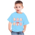 thumbnail image 1 of TIMIFIS T-Shirts de Pâques pour Enfants Garçons Filles Imprimé Œufs Mignons Manches Courtes T-Shirt Col Rond Été Hauts pour Garçons, 9 Ans, 1 of 4