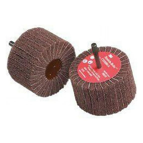 Scotch-Brite Flap Wheel, Intrleaf, AO, 3x1.75x1/4Shk, 80G FN510079331