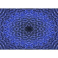 thumbnail image 1 of Ahgly Company Indoor Rectangle Patterned Denim Dark Blue Area Rugs, 7' x 10', 1 of 6