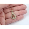 thumbnail image 3 of 2 Ct Round Cut Lab Created Diamond Womens Twisted Pendant 14K Yellow Gold Plated, 3 of 4