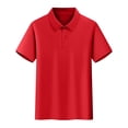 thumbnail image 6 of dazeni Boys 3 Pack School Uniforms Tops Short Sleeve Golf Shirts Collared Cotton Tee Summer Clothes for Kids Green2, 6 of 9