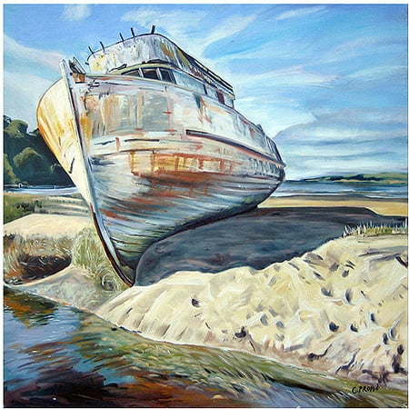 Trademark Art "Inverness Boat" Canvas Art by Colleen Proppe