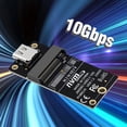 thumbnail image 4 of M.2 to Type-C SSD Enclosure Adapter M2 NVME HDD Enclosure Interposer Board JMS583 Chip 10Gbps Support 2230 2242 2260 SSD, 4 of 6