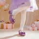 thumbnail image 2 of Zapatos de Vestir para Niñas DREAM PAIRS Mary Jane con Tacones Bajos y Brillo Morado, 2 of 7