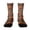 246#Brown, variant on Men Women Soft Stretch Socks Halloween Pumpkin Witch Pattern Mid Calf Cotton Socks Everyday Outdoor Socks