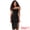 Black, variant on DARING DIVA Spaghetti Strap Sleeveless Split Bodycon Dress XL Hot Pink