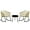 Cream+Brown, variant on Outdoor Furniture Sets, 2 Piece Patio Wicker Corner Sofa Set, Outdoor PE Rattan Furniture, with Curved Armrests and Padded Cushions for Balcony, Garden, or Lawn, Lawn, Dark Blue
