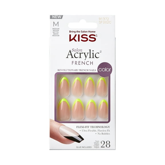 Kiss Salon Acrylic French Color Nails - Hype