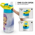 thumbnail image 4 of Oona Bubble Guppies Kid's Insulated Water Bottle With Straw Vacuum Stainless Steel Cup Leak-Proof Toddler Thermoses Water Cup For Children, 4 of 8