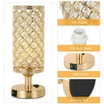 thumbnail image 6 of Crystal Table Lamps Set of 2 with Dual USB Charging Ports Modern Bdeside Lamps, 6 of 6