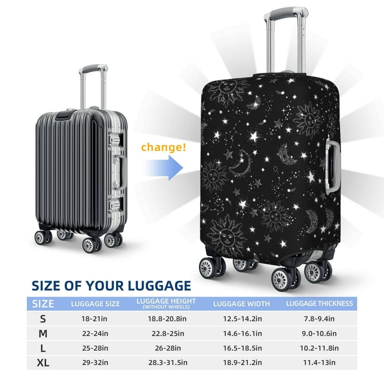Adobk Space Galaxy Luggage Protector Suitcase Cover Stretch Suitcase Cover Washable Luggage Covers For Suitcase For Women And Men Travel Accessories Medium Walmart