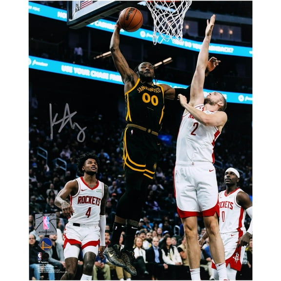 Jonathan Kuminga Golden State Warriors Autographed 8" x 10" Dunk vs. Houston Rockets Photograph - Fanatics Authentic Certified