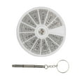 thumbnail image 5 of Screw Nut Assortment Kit 600pcs Watch Glasses Small Screw Nut Repair Kit with Screwdriver M1M1.2 M1.4 M1.6, 5 of 8