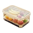 thumbnail image 5 of sunsanly Fridge Organizer with Lid Stackable Refrigerator Storage Box for Food Drinks Vegetables BPA-Free Fruit Containers with Drainage Buckle Seal Handle Clear Storage Bins for Kitchen, 5 of 8