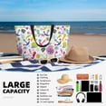 thumbnail image 5 of Balery Undersea Seahorse Beach Travel Bag - Water-Resistant, Large Capacity Lightweight Tote with 7 Pockets for Women and Men - Perfect for Beach, Pool, Gym, and Travel, 5 of 7