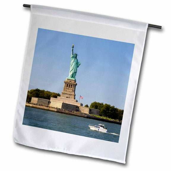 3dRose, Statue of Liberty, New York City - US33 DFR0074 - David R. Frazier, 12 x 18 inch Garden Flag