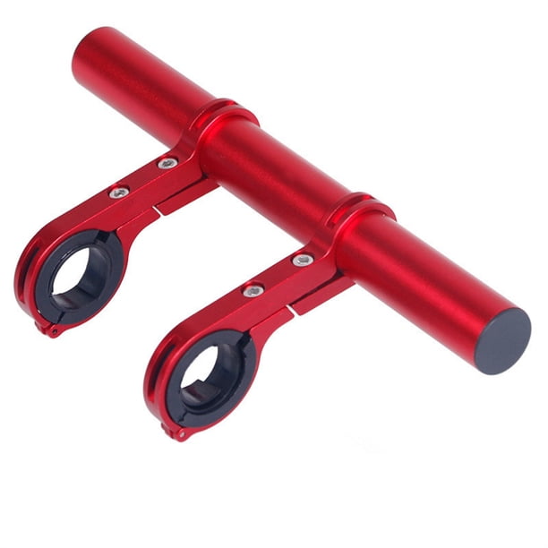 Naiovety Extensor de manillar de bicicleta con abrazaderas dobles soporte de extensión estante de montaje Universal al aire libre ciclismo de Ciclismo Rojo Aleación de aluminio Naiovety OD020549-05B