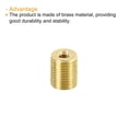 thumbnail image 4 of Uxcell M10 to M4 Sleeve Reducing Nut 12mm Long Threaded Hollow Tube Adapter Brass Coupler Connector 5 Pack, 4 of 5