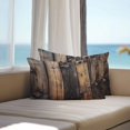 thumbnail image 3 of Lumbar Pillow Covers 20x12 Inch Set of 2, Black Brown Board Waterproof Outdoor Pillow Covers, Vintage Chic Shabby Wooden Grain Decorative Cushion Pillowcases for Couch, Sofa, Bed, Garden, Patio, 3 of 9
