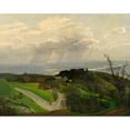 thumbnail image 2 of Hans Frank 14x12 Black Ornate Wood Framed Double Matted Museum Art Print Titled: Hohenstrase - Kehre at Krapfenwaldl (1937), 2 of 5