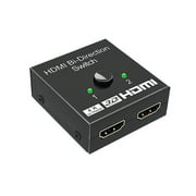 HDMI Switch 4K HDMI Splitter, Bi-Directional Splitter 2 in 1 Out / 1 in 2 Out