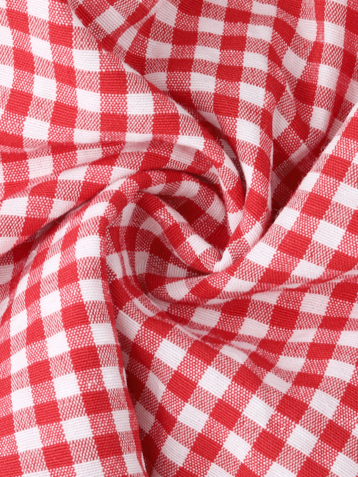 DARING DIVA Women's Gingham Buttons Comfy Breathable Beach Casual Shorts XX-Large Red