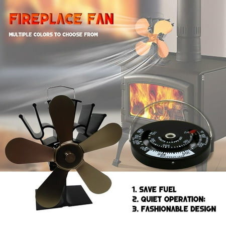 

Christmas Clearance! SuoKom Fireplace Fan For Wood Stove 5 Blades Environmentally Friendly And Efficient