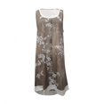 thumbnail image 2 of TIMIFIS Robe en Jean Décontractée à Imprimé Floral pour Femmes, Ample, Fausse Deux Pièces, 2 of 5