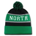 thumbnail image 2 of W Republic Apparel 805-141-BLKKEL University of North Dakota the Legend Beanie NL, Black & Kelly, 2 of 2