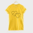 thumbnail image 4 of Ichuanyi Womens Tops Women Heart Printing Short Sleeve Shirt Casual Tops Blouse, 4 of 5