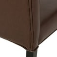 thumbnail image 4 of Noble House Motson Indoor Fabric Dining Chairs, Set of 2, Dark Brown, 4 of 7