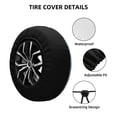 thumbnail image 2 of Sikiie Fantasy Treehouse Planet Scene PVC Leather Spare Tire Wheel Cover Spare Tire Cover, for Car Truck SUV Camper Trailer Universal Fit(14-17in)-17 inch, 2 of 6