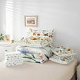 thumbnail image 6 of Feelyou Groovy Daisy Flower Bedding Comforter Set 7pcs, Spring Butterfly King Bedding Sets, 6 of 8