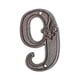 thumbnail image 2 of Placa de puerta con dígitos de metal con efecto, etiqueta de número de dirección, placa de puerta para C-9, 2 of 9