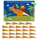 thumbnail image 2 of Pin The Tail On The Dinosaur Game, cartel grande, pegatina reutilizable con los ojos venda Faisichocalato Faisichocalato, 2 of 2