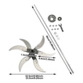 thumbnail image 3 of zhangmingg Outil de Garniture de Remplacement Réglable en Acier Inoxydable Robuste pour Machine Domestique et Agricole, 3 of 6